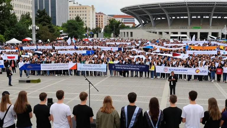 Illustration for: Serbia Pits Long-Serving Leader Against Student Bloc in Sunday Vote