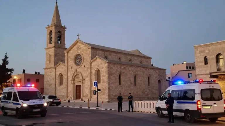 Illustration for: Seven Killed as Armed Men Attack Karak Church Funeral in Jordan